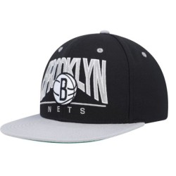 Men's Mitchell & Ness Black Brooklyn Nets City Arch Snapback Hat