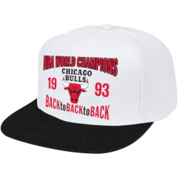 Chicago Bulls NBA Returns 93 Classic Snapback Cap - White/Black