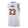 Los Angeles Lakers Nike Association Edition Swingman Jersey - White - Lebron James - Unisex
