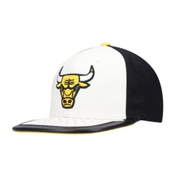 Men's Mitchell & Ness White Chicago Bulls Day One Snapback Hat
