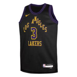 Los Angeles Lakers Nike City Edition Swingman Jersey 23 - Black - Anthony Davis - Youth