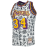 Men's White Los Angeles Lakers 1996/97 Hardwood Classic Graffiti Fan Edition Jersey