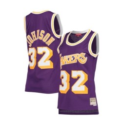 Magic Johnson Gold Los Angeles Lakers 1984-85 Hardwood Classics Swingman Jersey