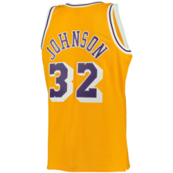 Magic Johnson Gold Los Angeles Lakers Big & Tall Hardwood Classics Jersey