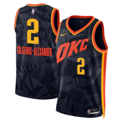 Oklahoma City Thunder Nike City Edition Swingman Jersey 23 - Black - Shai Gilgeous-Alexander