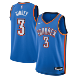Oklahoma City Thunder Nike Icon Edition Swingman Jersey - Blue - Josh Giddey