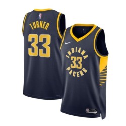 Indiana Pacers Nike Icon Edition Swingman Jersey - Navy - Myles Turner