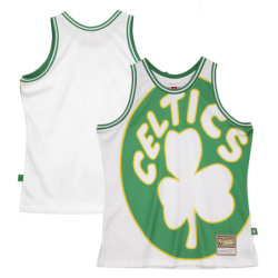 Men's Mitchell & Ness White Boston Celtics Hardwood Classics Blown Out Fashion Jersey