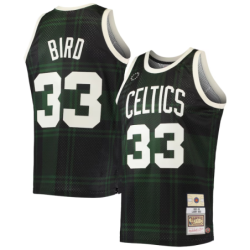 Larry Bird Black Boston Celtics 1985/86 Hardwood Classics Uninterrupted Swingman Jersey