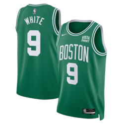 Nike Derrick White Kelly Green Boston Celtics Swingman Badge Player Jersey