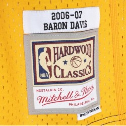 Baron Davis Navy/Gold Golden State Warriors Hardwood Classics 2006/07 Split Swingman Jersey