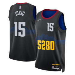 Denver Nuggets  23 Nike City Edition Shirt - Black - Nikola Jokić