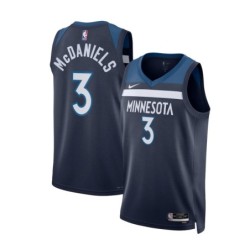 Minnesota Timberwolves Nike Edition Jersey - Navy - Jaden McDaniels