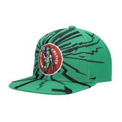 Men's Mitchell & Ness Boston Celtics Hardwood Classics Earthquake Kelly Green Snapback Hat