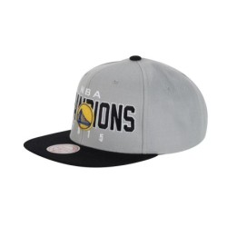 Golden State Warriors NBA Hardwood Classic Championship Snaps by Mitchell & Ness - Gray/Black