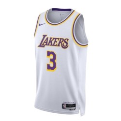 Los Angeles Lakers Nike Association Edition Swingman Jersey - White - Anthony Davis - Unisex